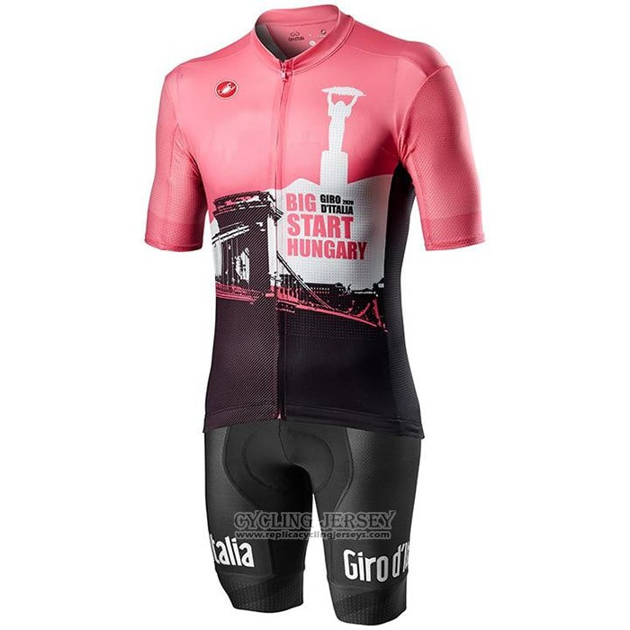 2020 Cycling Jersey Giro D'italy White Black Pink Short Sleeve And Bib Short